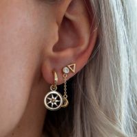 JWLS4U | Earrings Triangle Gold 2
